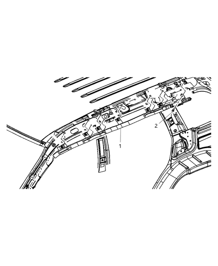 2008 Jeep Grand Cherokee Air Bag Side Curtain Diagram for 52029297AF