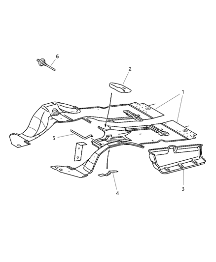 2005 Dodge Sprinter 2500 Front Floor Pan Diagram