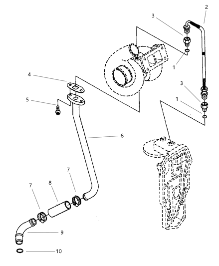 1998 Dodge Ram 3500 Regular Cab Oil Lines Diagram 1 - Thumbnail