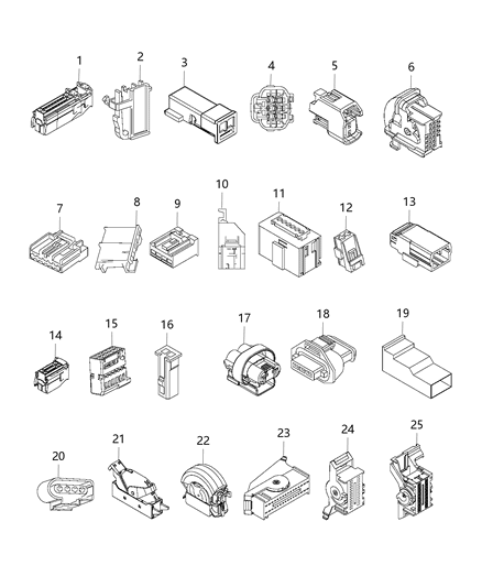 2019 Ram ProMaster City Connector Electrical For Repair - Visit The Website Diagram for 68231528AA