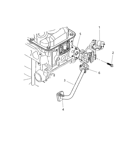 1997 Dodge Avenger EGR System Diagram 1 - Thumbnail
