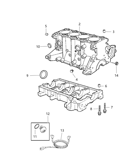 1997 Chrysler Cirrus Cylinder Block Diagram 2 - Thumbnail