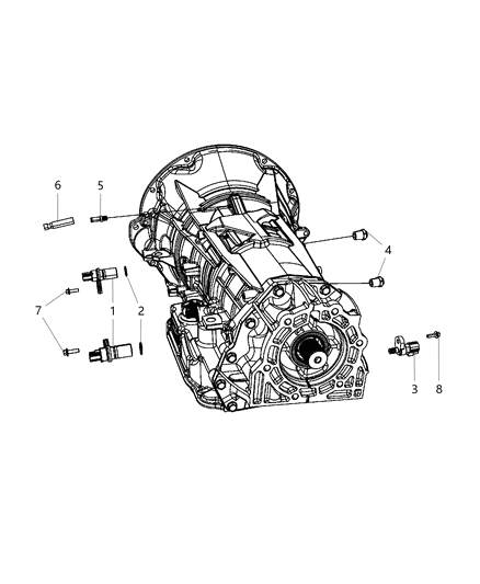 2008 Jeep Wrangler Sensors , Vents And Quick Connectors Diagram 2 - Thumbnail