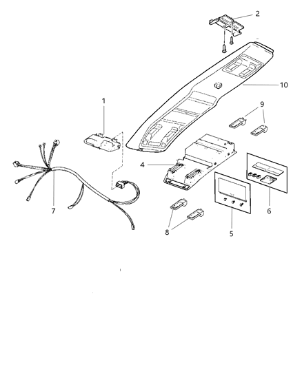 2001 Jeep Cherokee Module Diagram for 56009380AC