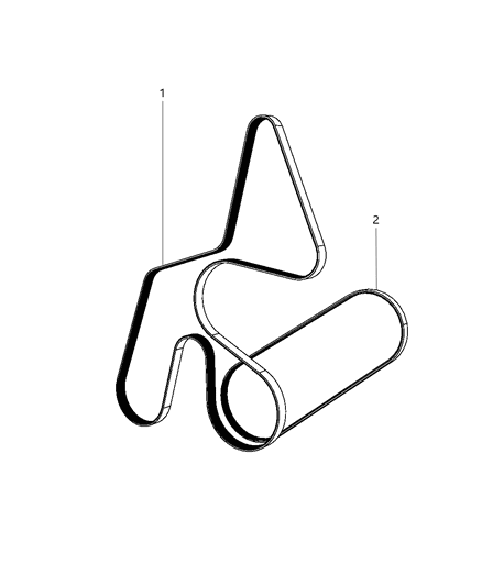 2010 Dodge Nitro Serpentine Belt Diagram for 53013892AB