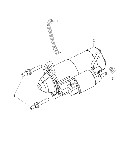 2017 Dodge Journey Starter & Related Parts Diagram 2 - Thumbnail