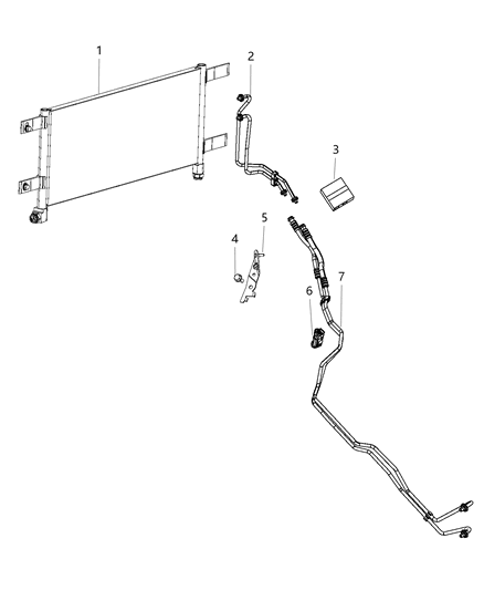 2017 Ram 5500 Transmission Cooler & Lines Diagram 1 - Thumbnail