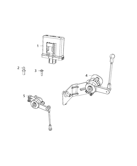 2018 Chrysler 300 Control Module, Front Diagram for 68294630AA