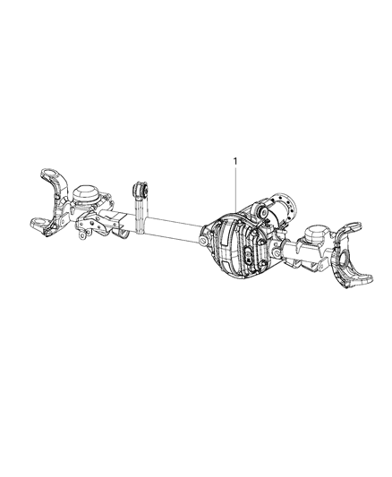 2017 Jeep Wrangler Front Axle Assembly Diagram 3 - Thumbnail