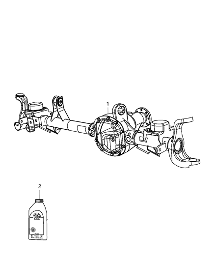 2018 Jeep Wrangler All-new Model Axle Assembly Diagram 2 - Thumbnail