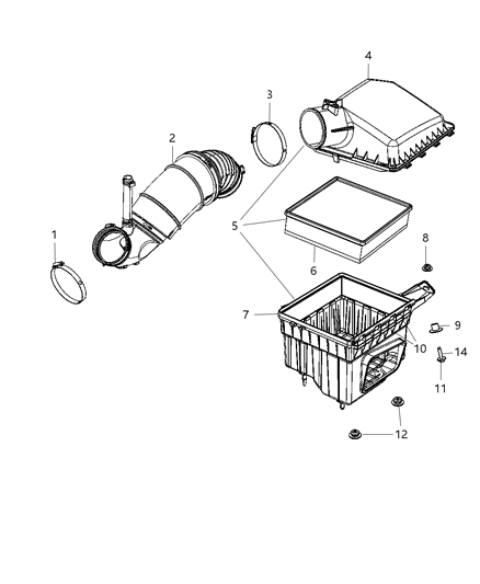 2011 Ram 2500 Air Cleaner Diagram 2 - Thumbnail