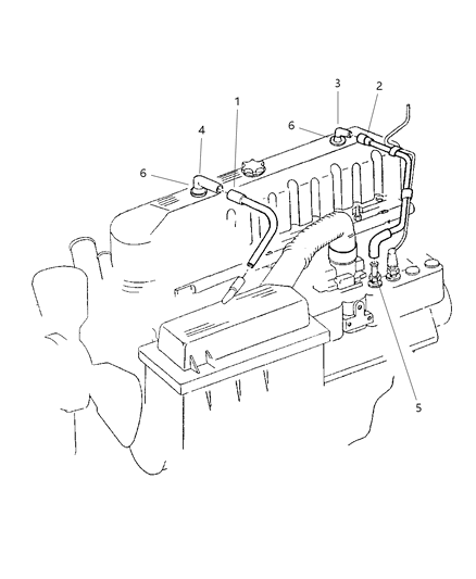 1999 Jeep Cherokee Crankcase Ventilation Diagram 3 - Thumbnail