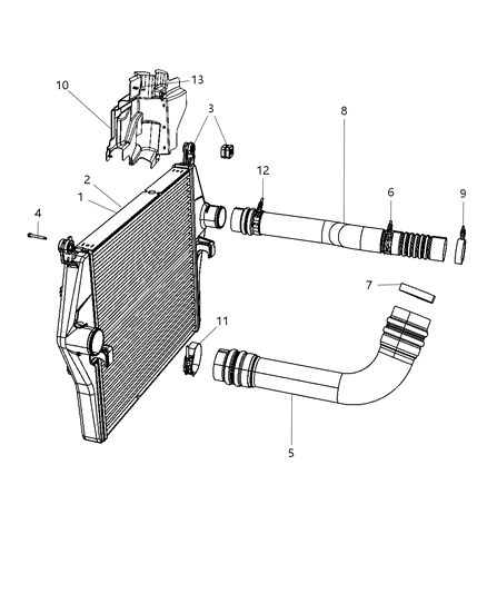 2009 Dodge Ram 3500 Pickup Charge Air Cooler Diagram