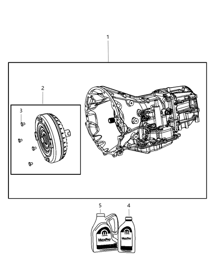 2012 Ram 1500 Transmission / Transaxle Assembly Diagram 1 - Thumbnail