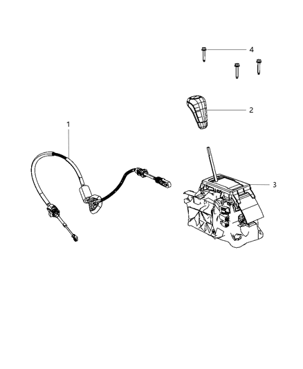2012 Dodge Durango Gearshift Controls Diagram 1 - Thumbnail