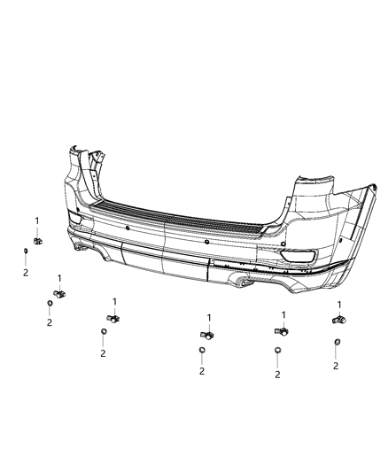 2021 Jeep Grand Cherokee Park Assist Diagram 3 - Thumbnail