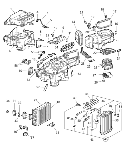 2005 Chrysler Crossfire Nut Hexagon M6 Diagram for 5096978AA