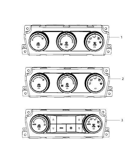 2011 Ram 1500 Control A/C And Heater Diagram for 55056827AF