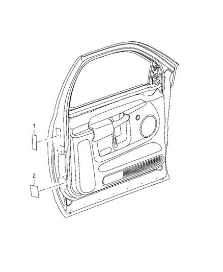 2011 Ram 3500 Cab Chassis Front Door Diagram