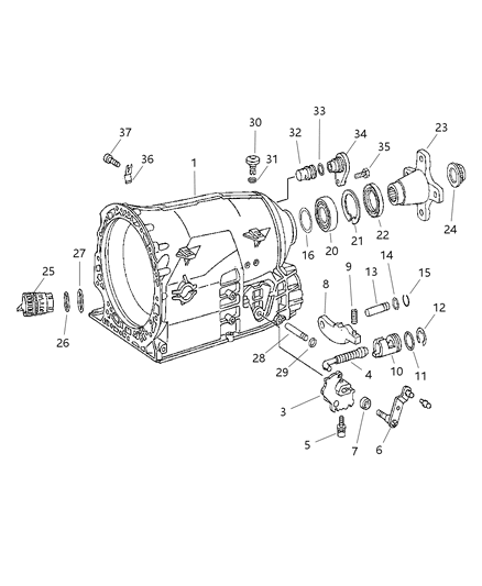 2007 Dodge Sprinter 3500 Seal Transmission Diagram for 52108170AA