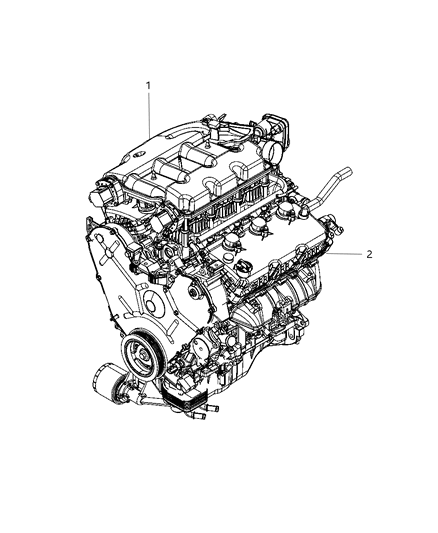2009 Dodge Journey Engine Assembly & Service Diagram 5 - Thumbnail
