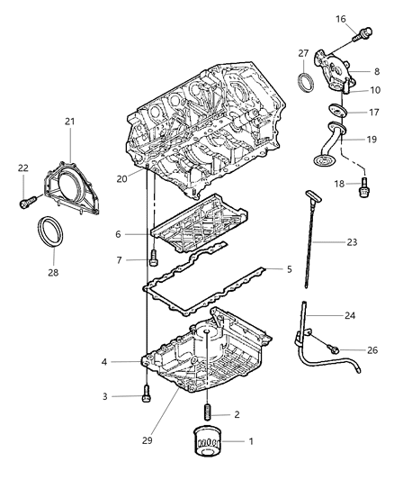 2006 Chrysler Sebring Dipstick Diagram for 4792385AB