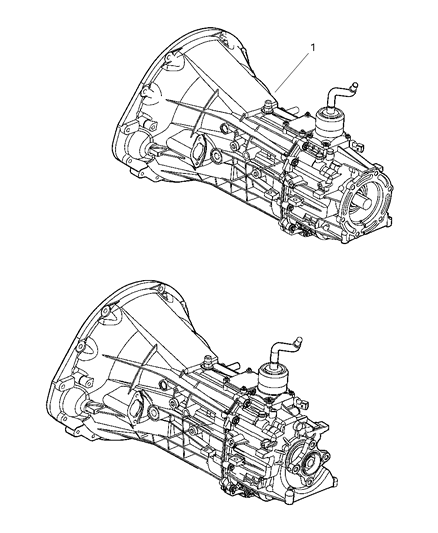 2006 Dodge Ram 1500 Transmission Assembly of Manual Transmission Diagram 1 - Thumbnail