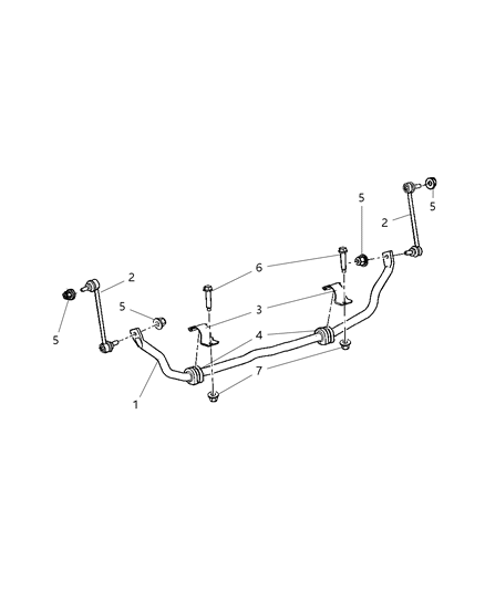 2007 Dodge Caravan Cushion Sway Eliminator Diagram for 4743041AD