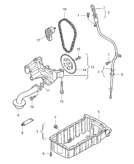 2008 Dodge Avenger Engine Oiling Pump Diagram 2 - Thumbnail