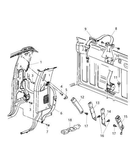 2011 Ram 5500 Seat Belts Front Diagram 1 - Thumbnail