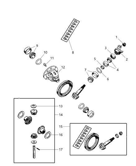 2001 Jeep Cherokee Differential Diagram 1 - Thumbnail