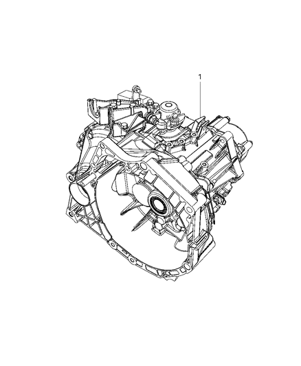 2015 Jeep Renegade Transmission / Transaxle Assembly of Manual Transmission Diagram 1 - Thumbnail