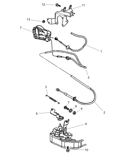 1999 Jeep Grand Cherokee Throttle Control Diagram 1 - Thumbnail