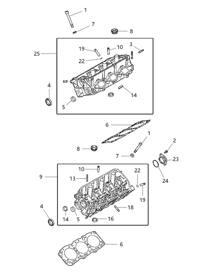 1999 Chrysler Sebring Coupe Cylinder Head Diagram 2 - Thumbnail