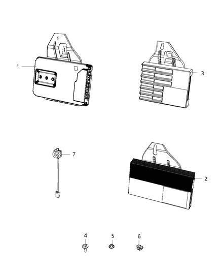 2020 Jeep Grand Cherokee Speakers, Amplifier And Sub Woofer Diagram 1 - Thumbnail
