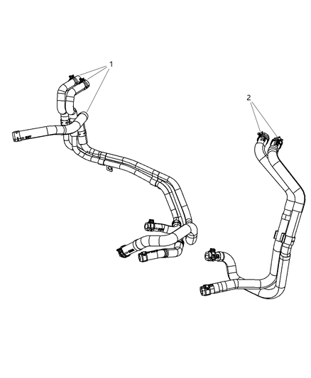 2007 Dodge Nitro Plumbing - Heater Diagram 1 - Thumbnail
