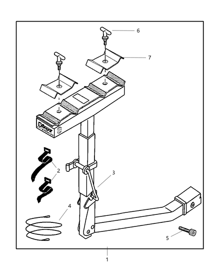 2001 Chrysler Voyager Bolt Kit Security Diagram for 5016776AA