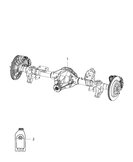 2019 Ram 1500 New Style Rear Axle Assembly Diagram 2 - Thumbnail