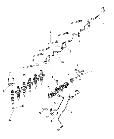 2020 Ram 3500 Pickup Fuel Injection Plumbing Diagram