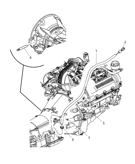 2005 Jeep Grand Cherokee Indicator Transmission Fluid Level Diagram for 53013577AC