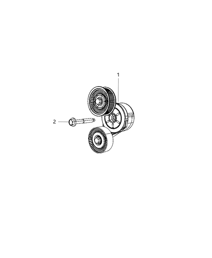 2012 Ram 1500 Pulley & Related Parts Diagram 2 - Thumbnail
