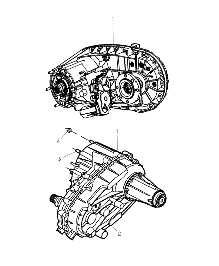 2007 Dodge Ram 3500 Cab Chassis Transfer Case Assembly And Identification Diagram 2 - Thumbnail