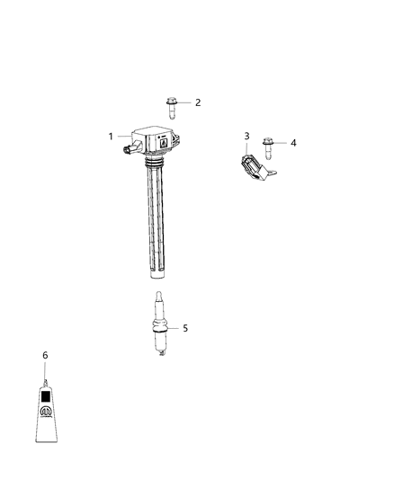 2019 Jeep Cherokee Spark Plugs, Ignition Coil Diagram 3 - Thumbnail