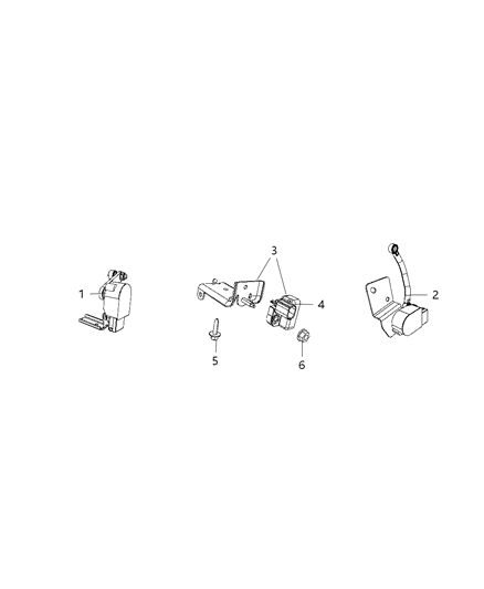 2021 Jeep Grand Cherokee Sensor Diagram for 5035723AA