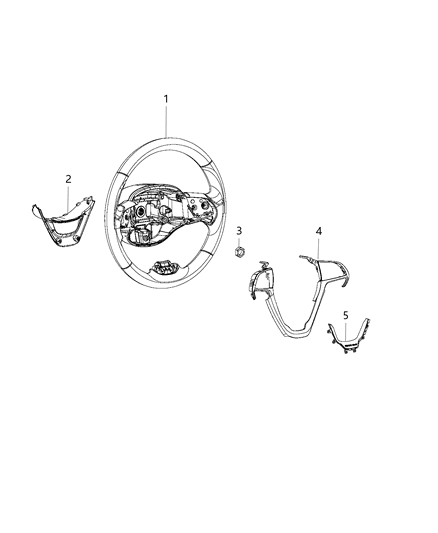 2019 Jeep Cherokee Steering Wheel Assembly Diagram 3 - Thumbnail