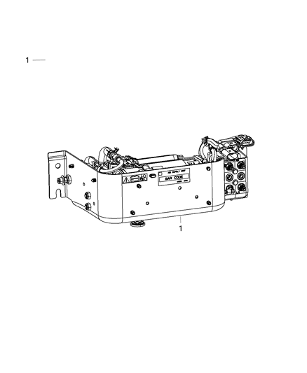 2015 Ram 3500 Pickup Compressor Assembly - Air Suspension Diagram