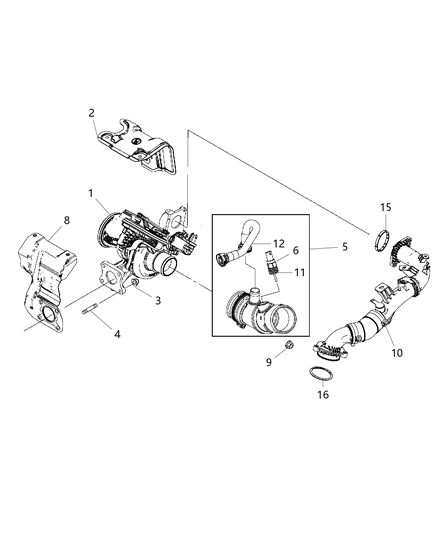 2019 Jeep Renegade Washer Banjo Diagram for 68073779AA