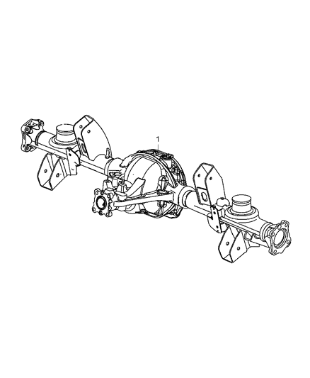 2008 Jeep Commander Rear Axle Assembly Diagram 2 - Thumbnail