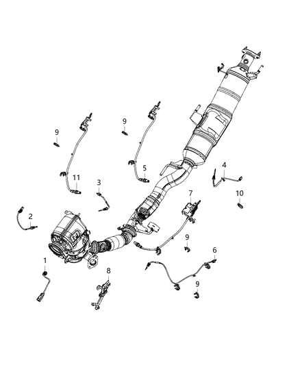 2021 Jeep Wrangler Oxygen Sensors Diagram 4 - Thumbnail
