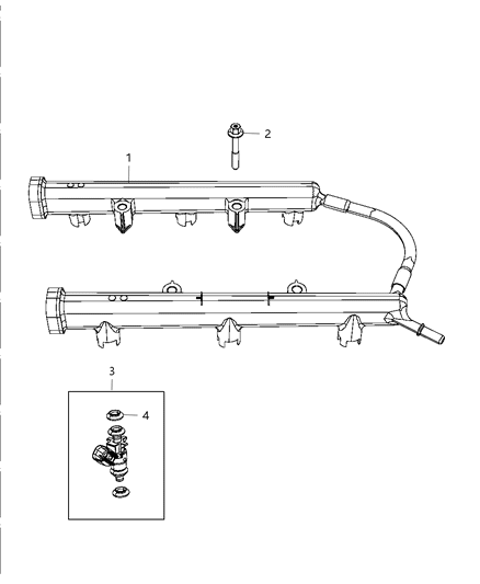 2012 Jeep Wrangler Fuel Rail & Injectors Diagram 2 - Thumbnail